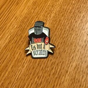 Women’s Jewelry Fashion Dark Knight Tis But A Scratch Sticker Enamel Pin Brooch